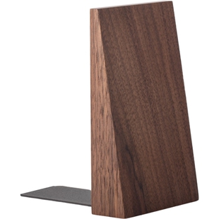 实木斜边书立架挡板桌面书本书籍收纳神器置物架原木质书夹固定书本创意简约加厚书档书撑书靠简易小书架立架