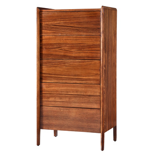 COOMO楷模家具 胡桃木瑞德斗柜储物柜卧室五斗橱轻奢柜