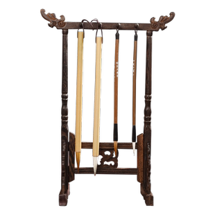 文昌笔摆件文昌塔和笔木制毛笔支架挂件套装书桌书房装饰品旗舰店