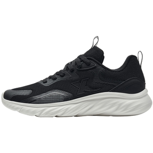 特步男鞋跑步鞋秋季新款网面透气运动鞋男款减震回弹跑鞋黑色鞋子