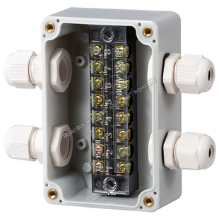 南庆室外塑料防水接线端子盒 分线盒穿线箱 过线盒布线TB接线端子