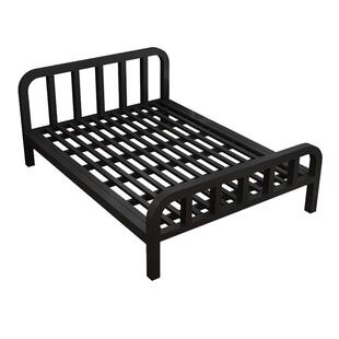 铁艺床双人床现代简约1.8米铁床加固加厚宿舍单人小床1.5米铁架床