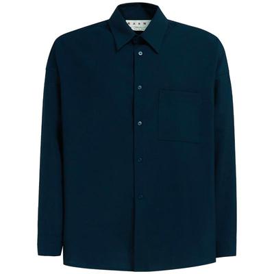 【新年礼物】MARNI 经典款男士字母LOGO长袖衬衫