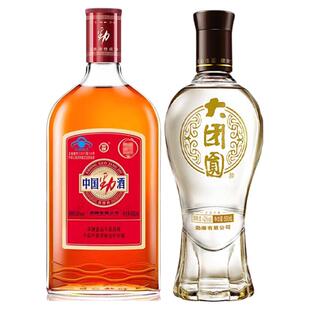 中国劲酒35度680ml单瓶+42度大团圆500ml单瓶劲酒组合装