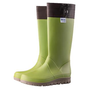 回力雨鞋女款户外折叠情侣款防水胶鞋防滑厚底高筒雨靴露营溯溪鞋