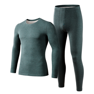 ab保暖内衣秋冬男羊绒蚕丝圆领保暖套装弹力舒适男士秋衣秋裤6703