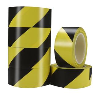 【整箱批发】警示胶带PVC黑黄斑马线警戒地标贴地板地面胶带划线地板胶带33米警示彩色胶带消防通道警告胶带