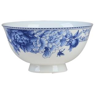 碗家用2025新款景德镇面碗陶瓷汤碗碗具高脚碗骨瓷饭碗青花瓷餐具