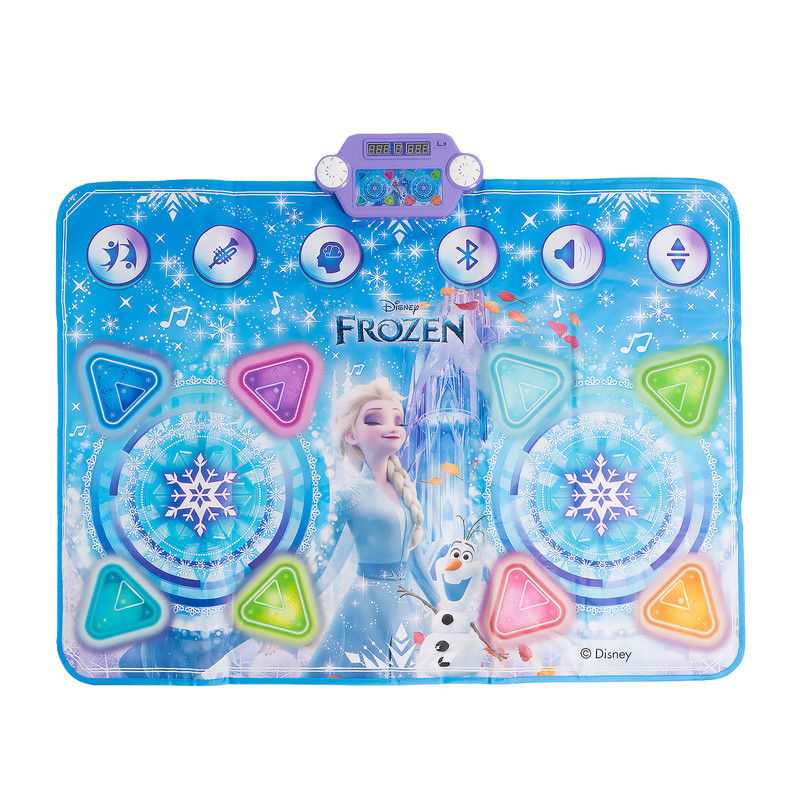 艾莎公主双人跳舞毯音乐灯光健身游戏毯机迪士尼儿童玩具生日礼物