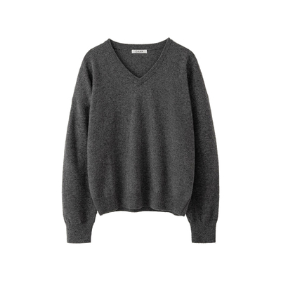 EAAH 韩国小众设计品牌25秋冬新款时尚百搭V领羊毛针织衫套头衫女