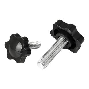 304不锈钢梅花手柄螺丝五星形把手螺钉胶木六星手拧螺栓M4M5M6M7