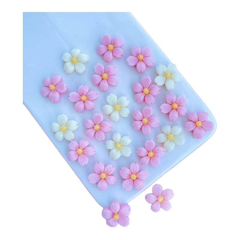 樱花桃花巧克力蛋糕装饰点缀花朵