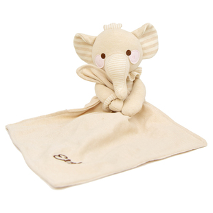 婴儿安抚睡觉神器纯棉安抚玩偶可啃咬小象公仔新生儿阿贝贝0-2岁