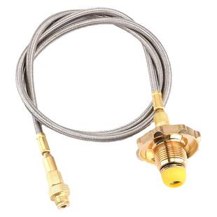 户外炉头使用家用液化气瓶钢瓶连接线煤气罐转接管炉具钢罐转换线