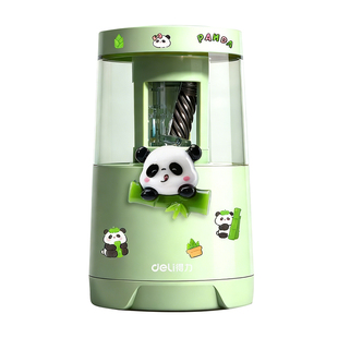 得力电动转笔刀儿童用自动削笔刀削笔器绞笔刀小学生专用铅笔刀卷笔刀幼儿园文具礼品铅笔削笔机电动文具套装