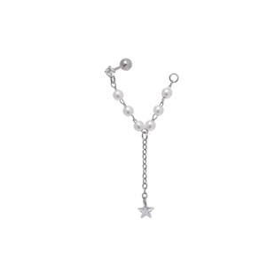 2026款吊坠锆石珍珠耳链/耳蜗链/耳垂/耳骨链学生款可湿水戴睡觉