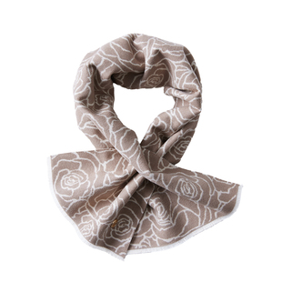 玖慕100%桑蚕丝围巾女秋冬真丝拉绒本命年保暖围脖送妈妈长辈礼物