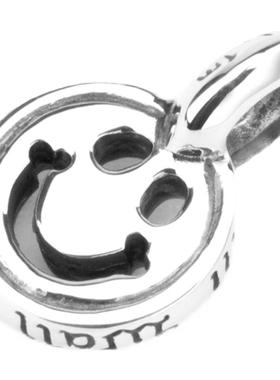 现货BWL素银笑脸吊坠项链