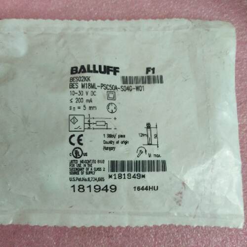 议价全新原装BALLUFF巴鲁夫 BES02KK BES M18ML-PSC50A-S04G-W01