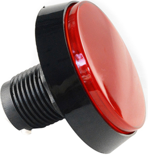 大型游艺机配件 60mm大圆波比带灯按键 游戏机大圆形带灯按钮开关