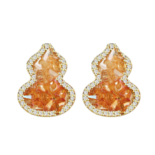 【巷南】999银葫芦耳钉轻奢高级感耳环2026马本命年女耳饰过新年