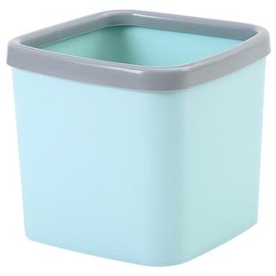 北欧桌面小垃圾桶家用桌上客厅方形无盖筒迷你带压圈收纳盒废纸篓