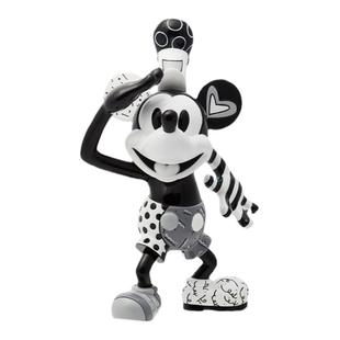 enesco米奇手办Britto系列复古蒸汽船威利号水手米奇摆件生日礼物