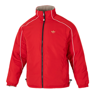 阿迪达斯三叶草官方棉服男款女款新年系列春季双面穿加厚棉袄外套