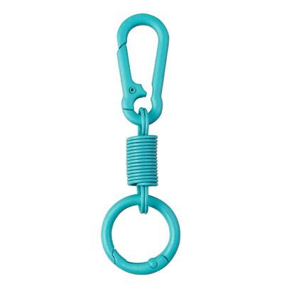 弹簧八字扣彩色挂扣男士汽车包包挂扣登山扣金属钥匙圈腰挂扣耐用