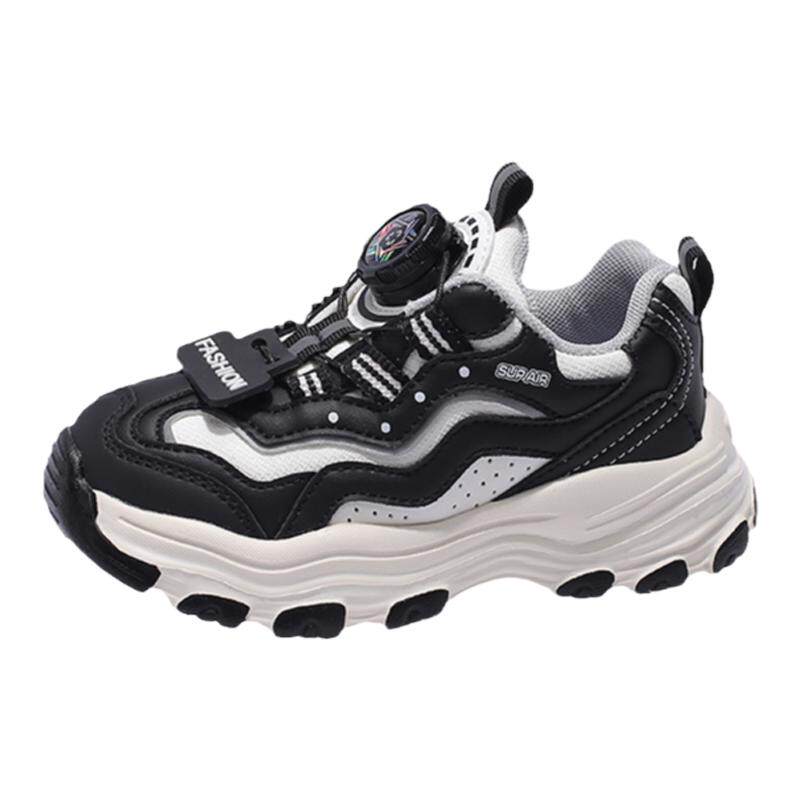 运动鞋旋转纽扣老爹鞋跑步鞋网面