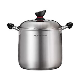 苏泊尔汤锅加厚304不锈钢桶家用煮粥锅汤桶大炖锅燃气电磁炉通用