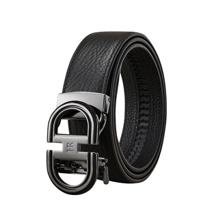 HR赫莲娜牛皮皮带男士真皮2025新款高端品牌正品自动扣男款裤腰带