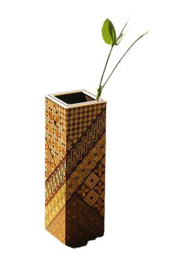寄木细工花瓶花插日本客厅