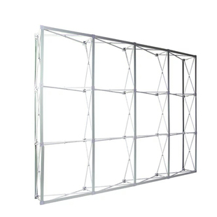 加厚铝合金拉网式展架喷绘广告背景布签字签名墙航架桁架伸缩折叠