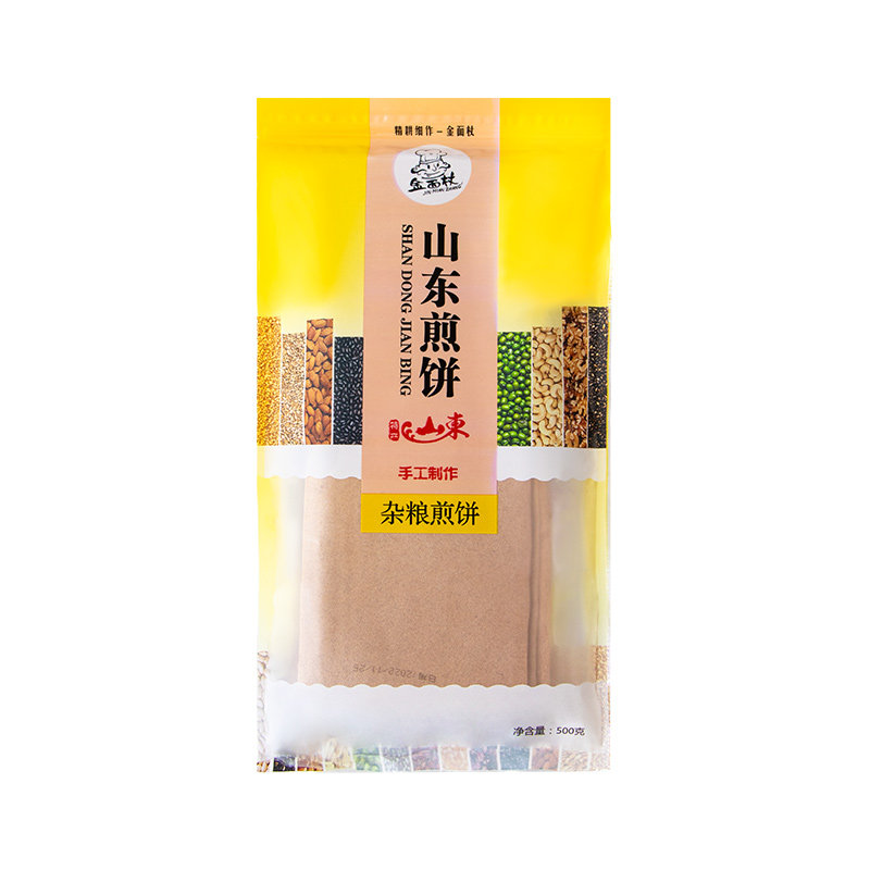 金面杖山东手工杂粮煎饼500g*1袋