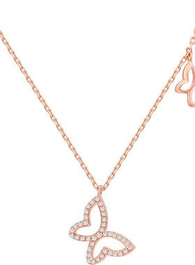 simplejoysins少女18k金钻石项链