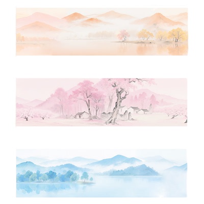 六品堂微喷长卷宣纸彩宣作品纸宣纸书法专用半生半熟宣纸毛笔字练习纸小楷行草书法练习纸彩色宣纸创作投稿