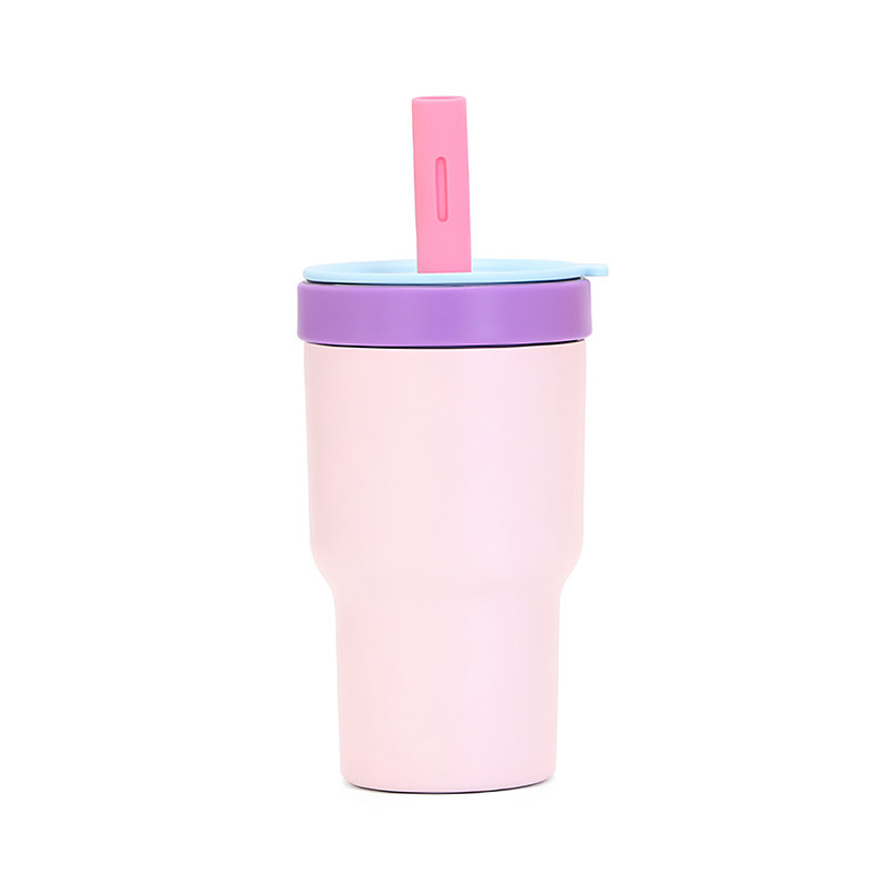双享保温杯办公女生吸管咖啡杯