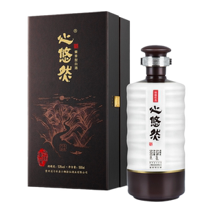 心悠然地蕴优选53度500ml酱香型高端白酒小糊涂仙品牌