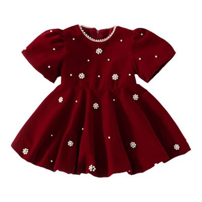 女童裙子冬季周岁女宝儿童公主裙