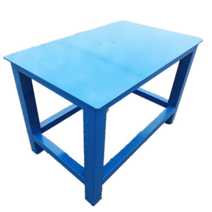 钳工桌台重型铁板平台模具维修桌水磨钢板工作台虎钳装配台飞模台