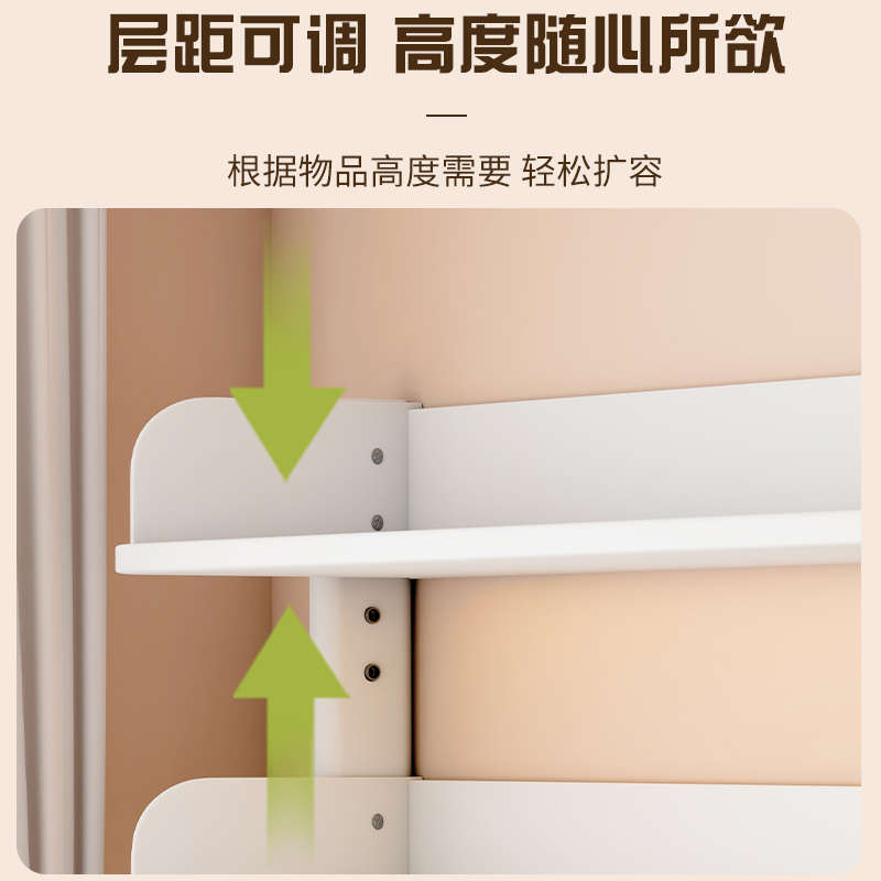 儿童学生书桌立式洞洞板桌面书架电脑办公桌上铁艺多层收纳置物架