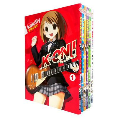 现货 漫爵 K-ON轻音部/少女1-4完+highschool+college共6本 25k 漫画 尖端