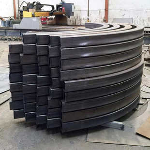 方管钢材激光加工切割折弯方钢型材镀锌方管圆管拉弯半圆卷圆弧形