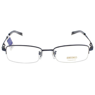 SEIKO精工眼镜架 男士商务超轻半框高度数配近视钛材眼镜框H01061