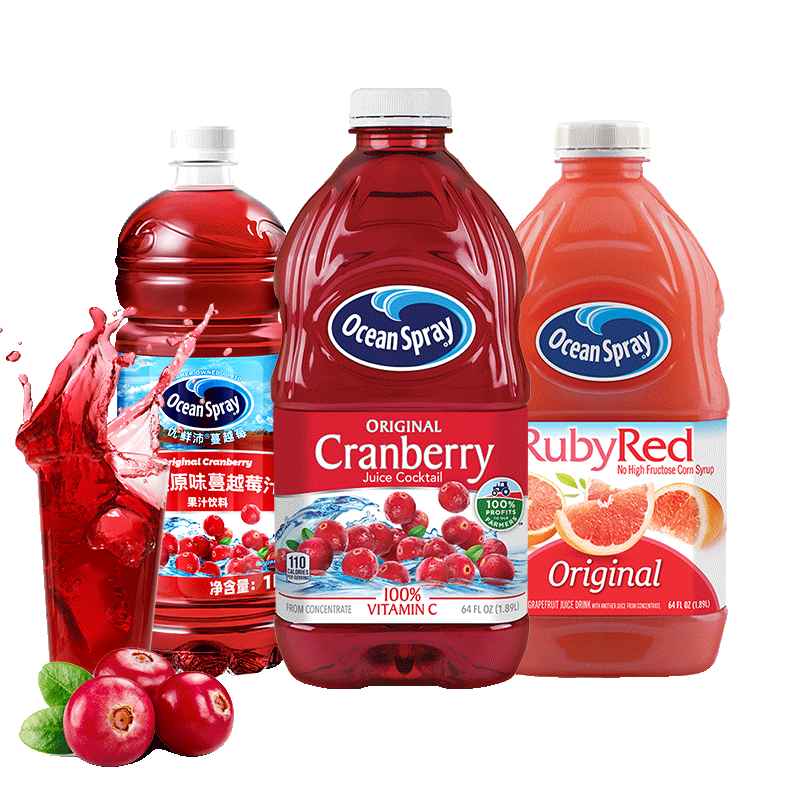 优鲜沛进口蔓越莓果汁