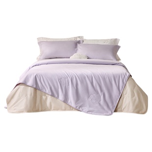 罗莱家纺儿童新款100%蚕丝被子被芯60支全棉二合一被四季被春秋