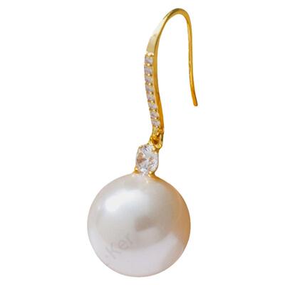 有球必应新品满钻温柔珍珠耳钩