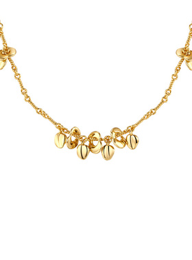 森吾克罗链小金铃项链