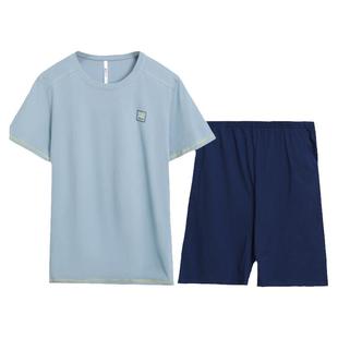 正品红豆100%纯棉男女士情侣睡衣2025新品全棉短袖短裤家居服夏季